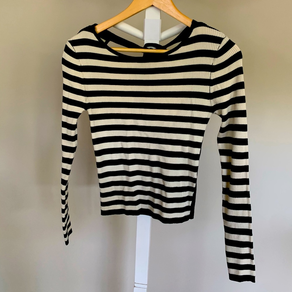 Cute Back Tie Zara Sweater Top